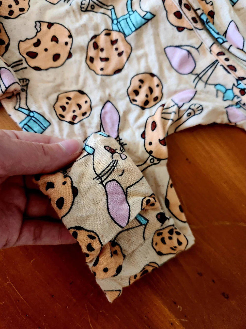 Posh Tot 3-6m Bamboo If You Give A Mouse A Cookie Footie